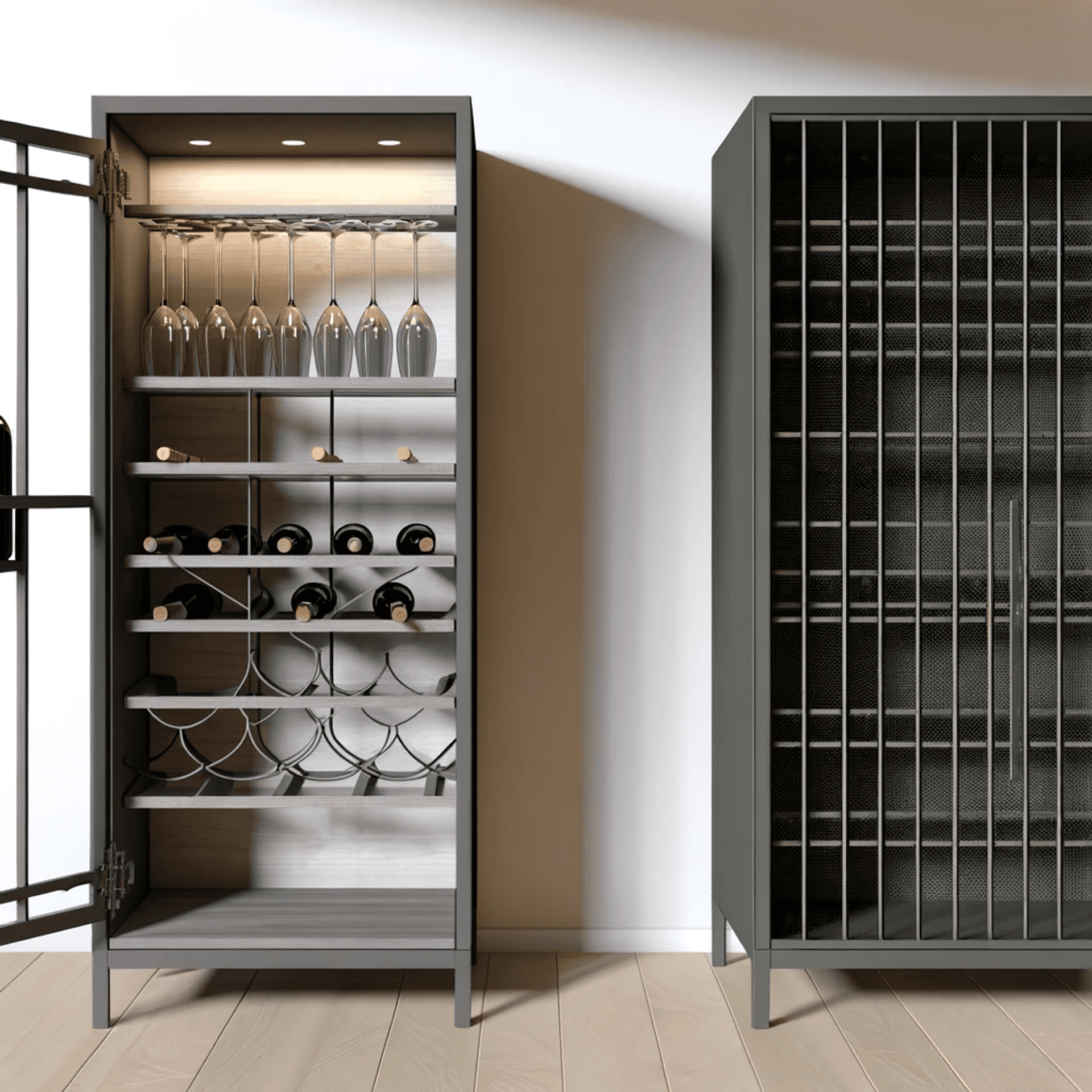 Metal Wine Cabinet